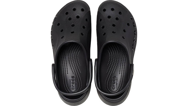 Crocs Baya Platform Clog Black Feature middle