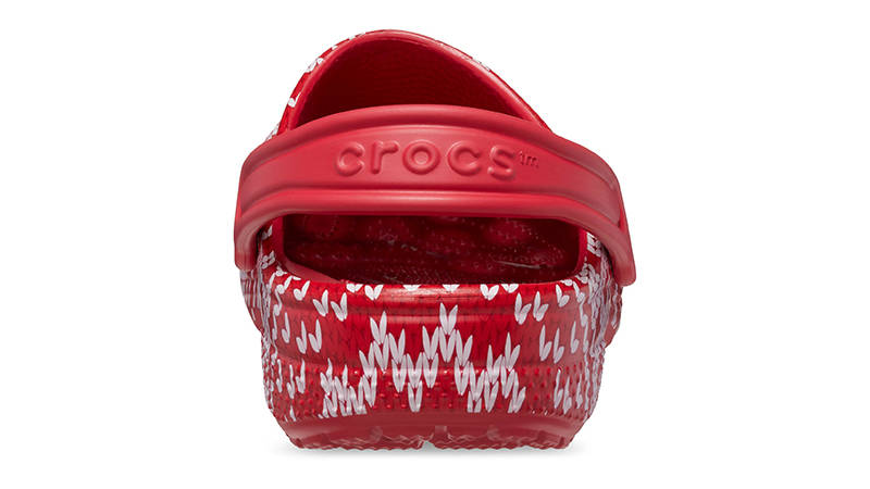Crocs Classic Clog Holiday Sweater GS Multi 209221-90H Back