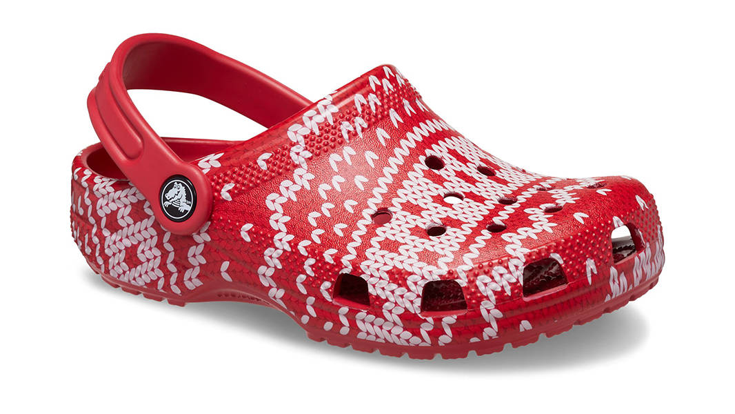 Crocs Classic Clog Holiday Sweater GS Multi 209221-90H Side