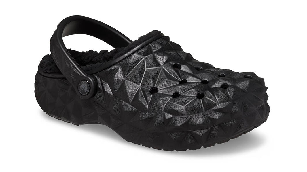 Crocs Classic Clog Lined Geometric Black 210069-001 Side