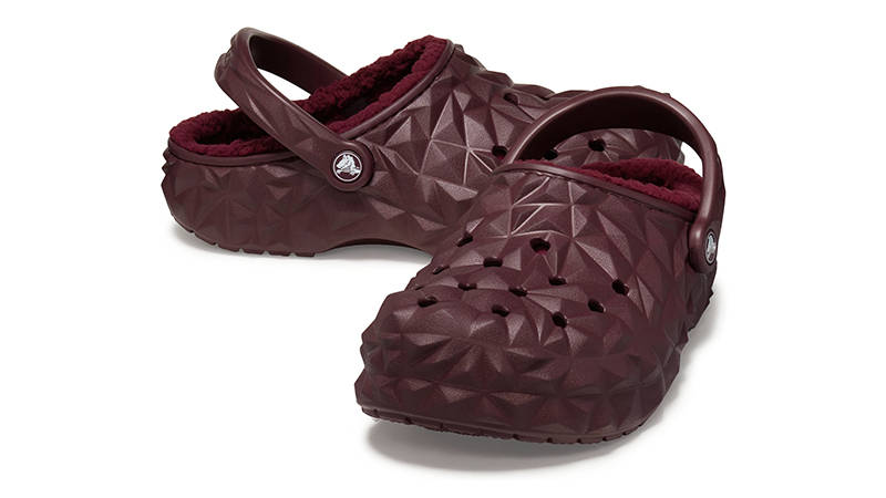 Crocs Classic Clog Lined Geometric Dark Cherry 210069-6WD Front