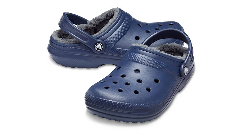Crocs Classic Clog Lined Navy Charcoal 203591-459 Front