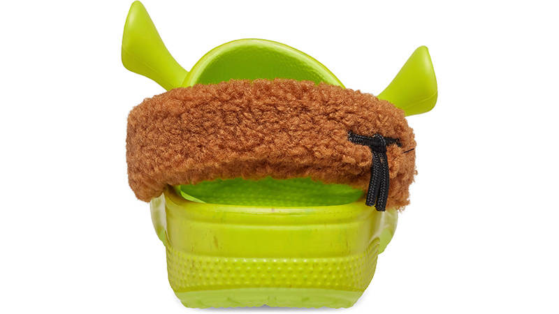 Crocs Classic Dreamworks Shrek Clog Lime Punch Feature back