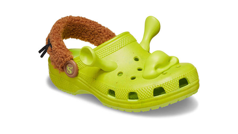 Crocs Classic Dreamworks Shrek Clog Lime Punch Feature side