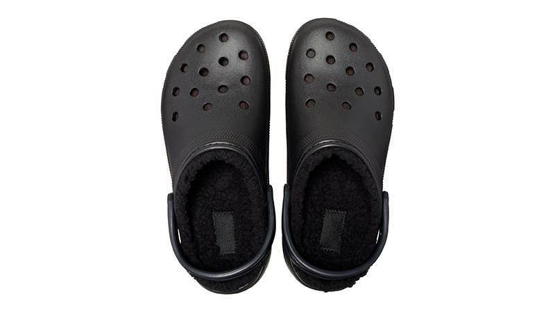 Crocs Classic Platform Lined Clog Black 207938-001 Top