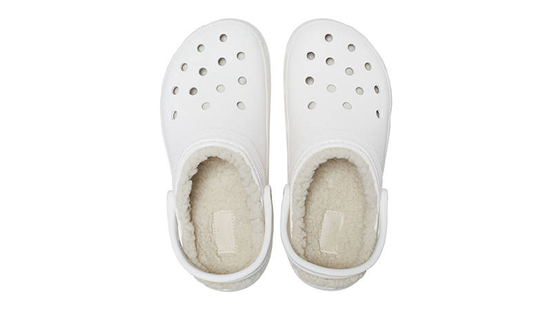 Crocs Classic Platform Lined Clog White 207938-100 Top
