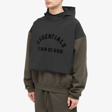 Fear of God ESSENTIALS Spring Nylon Card Coat Spring Tab Detail Sweatshirt