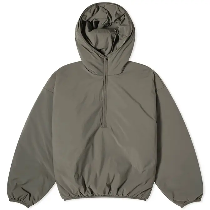 ONLY Pullover KATIA grigio scuro nero Spring Nylon Filled Half Zip Hoodie Ink Feature