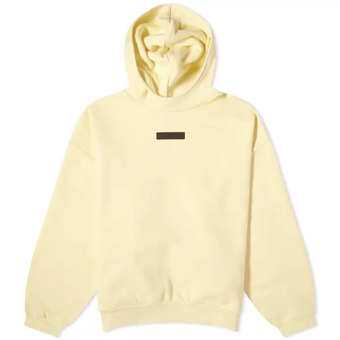 Fear of God ESSENTIALS Spring Tab Detail Hoodie Garden Yellow Feature