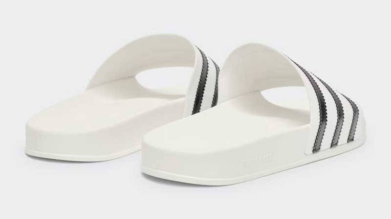Fear of God x adidas Adilette Slides White Back