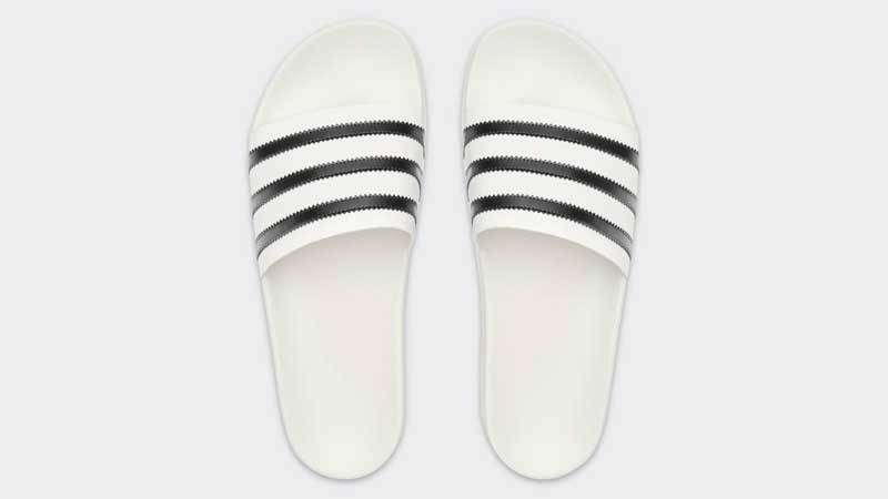 Fear of God x adidas Adilette Slides White Middle