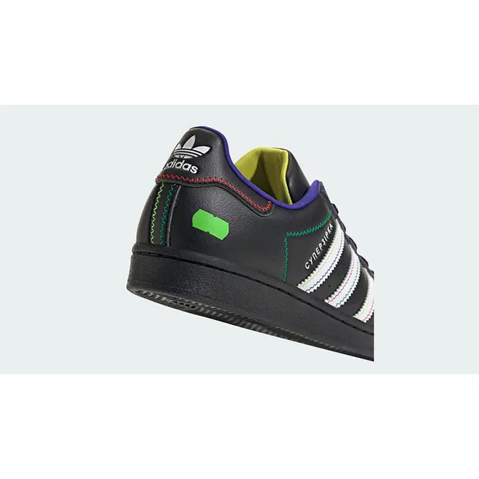 adidas umeda hoodie store in washington dc Superstar Black White Green IE0365 heel