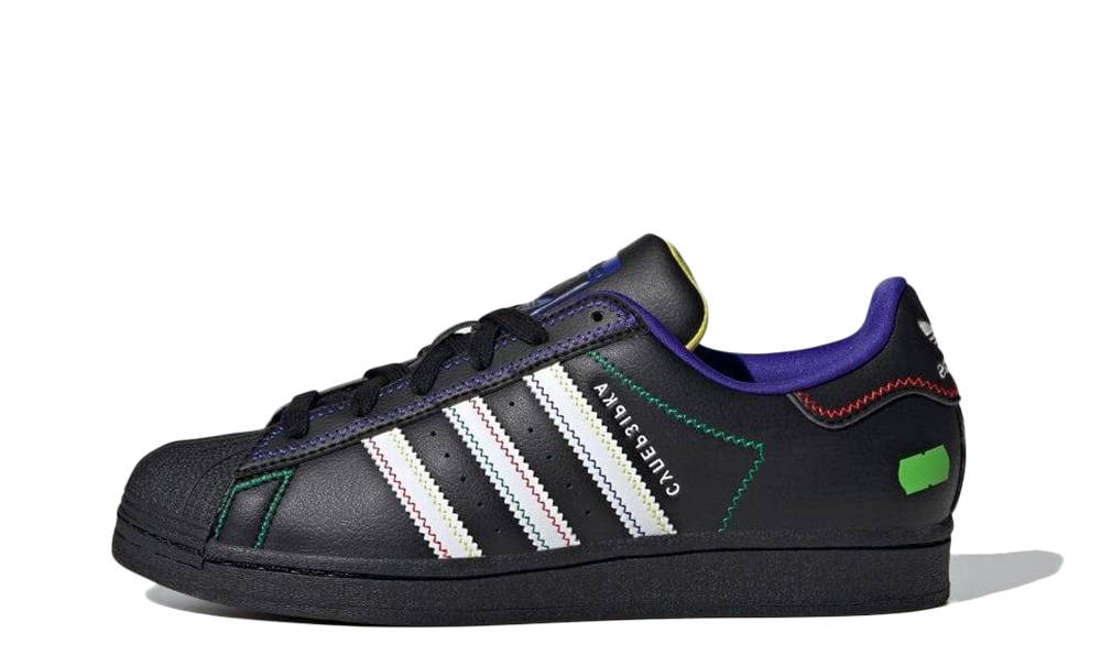 KSENIASCHNAIDER × adidas Superstar Black White Green