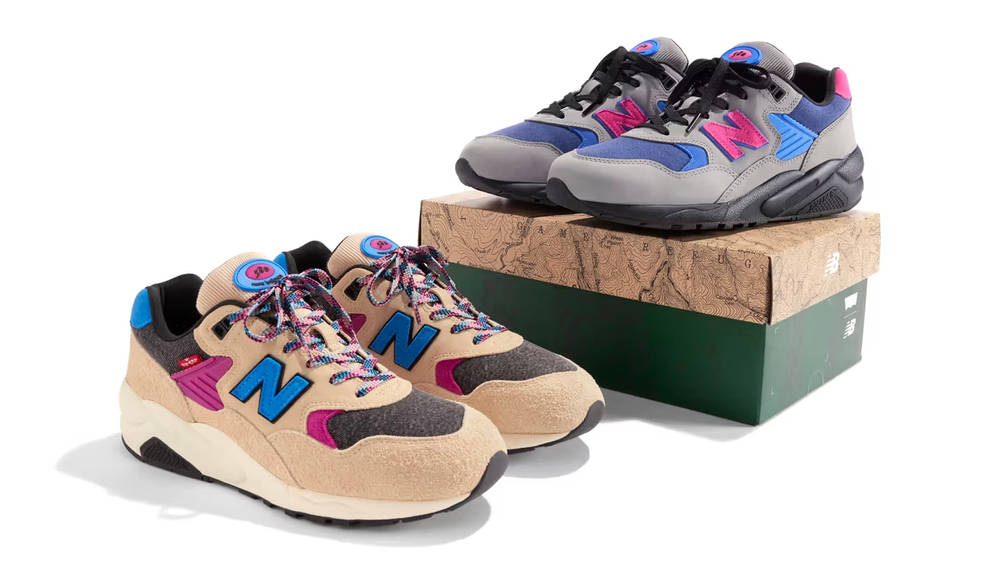 Image via New Balance Levi's x New Balance Come Together to Rework the MT580