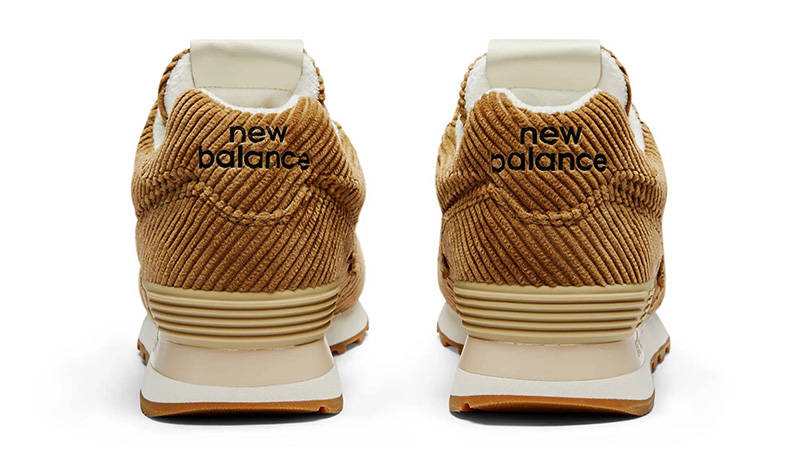 New Balance 574 Striped Velvet Cinnamon back