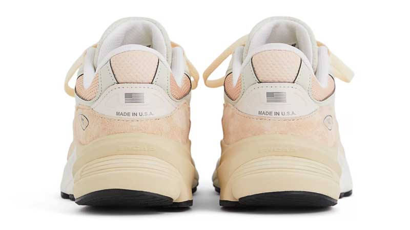 New Balance 990v6 Made in USA Vintage Rose Sea Salt Back
