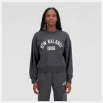 New Balance Running Heather Tech logo T-shirt in black Varsity Fleece Crew Blacktop