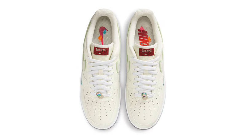 Nike Air Force 1 Low Year of the Dragon Beige Teal Top