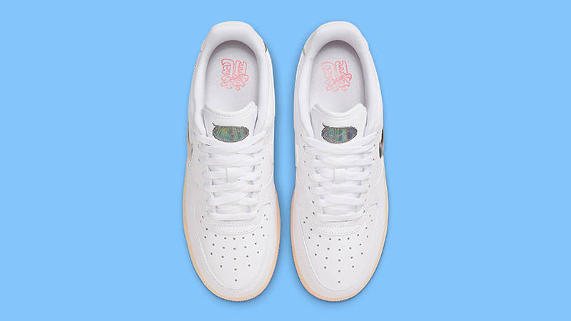 Nike Air Force 1 Low Year Of The Dragon Iridescent White Top