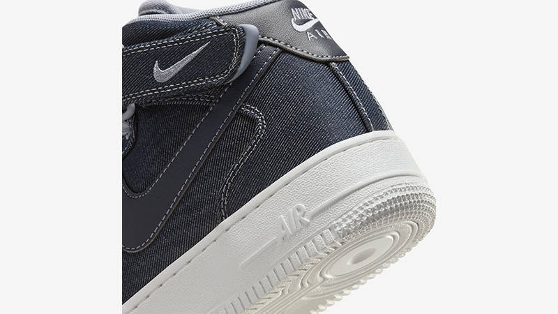 Nike Air Force 1 Mid Denim heel