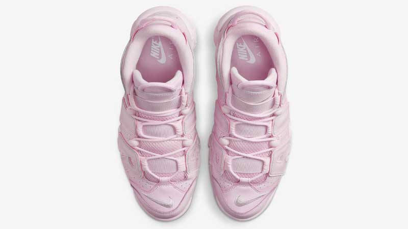 nike uptempo black and pink