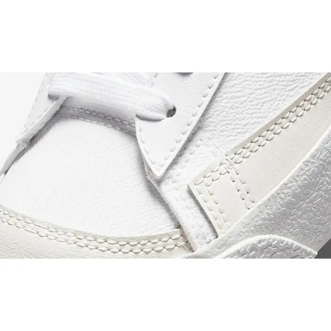Nike Blazer Mid GS Athletic Club White Red DH9700-100 Detail