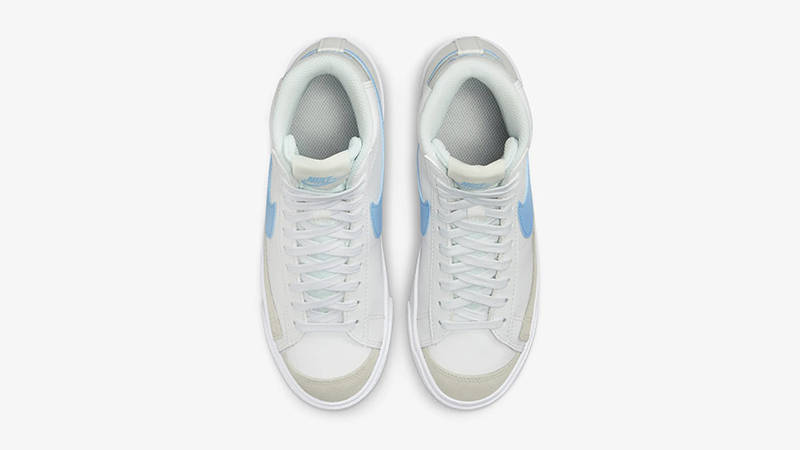Nike Blazer Mid GS White Light Blue DA4086-114 Top