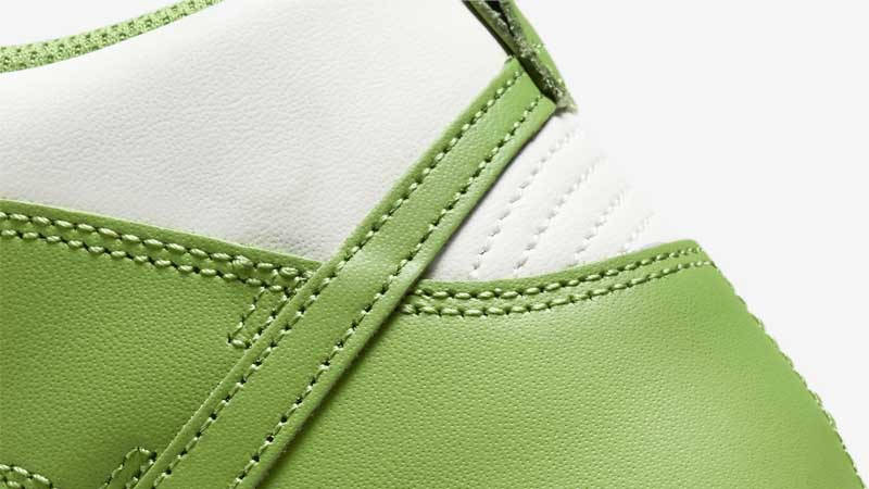 Nike Dunk High Chlorophyll Closeup