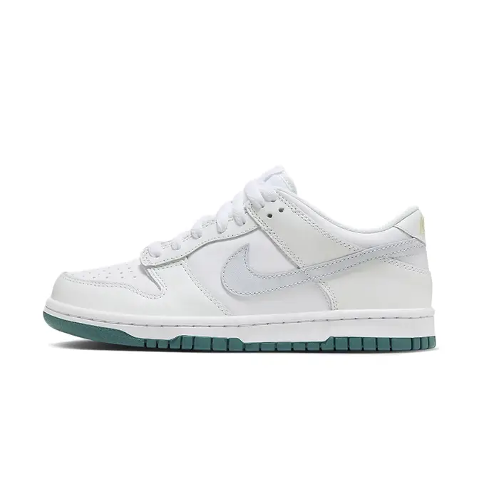 Nike Dunk Low GS White Grey Teal | Where To Buy | FD9911-101 | The Sole ...