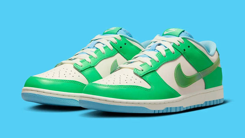 Nike Dunk Low TPU Swoosh Green Sail front