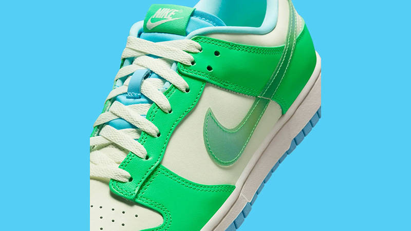 Nike Dunk Low TPU Swoosh Green Sail side