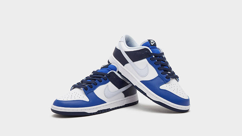 Nike Dunk Low White Game Royal feature