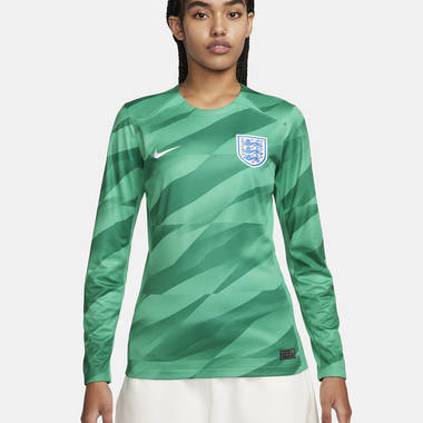 nike england 2023 24 stadium goalkeeper dri fit football shirt womens hm5033 324 w380 h380