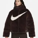 Nike Sportswear Essential Oversized Faux Fur Puffer Earth