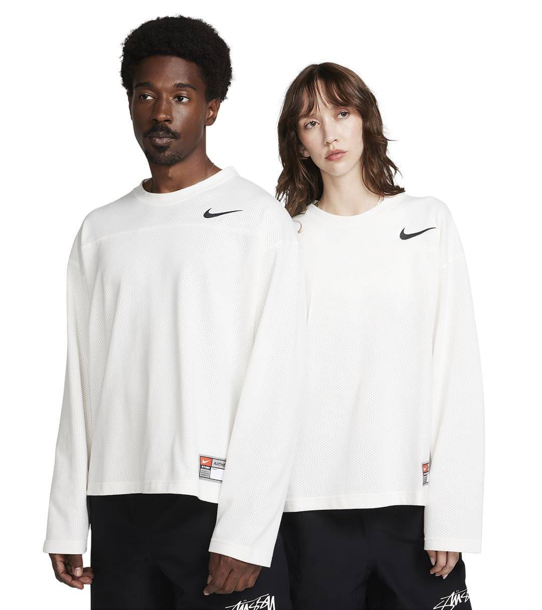 Nike white hotsell long sleeve top