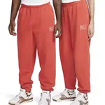 Nike x Stussy Pigment Dye Fleece Pants Red Front Full