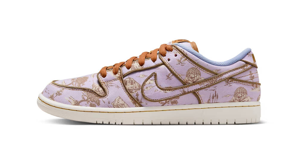 Image via Nike The Nike SB Dunk Low Premium "Pastoral Print" is a Springtime Staple