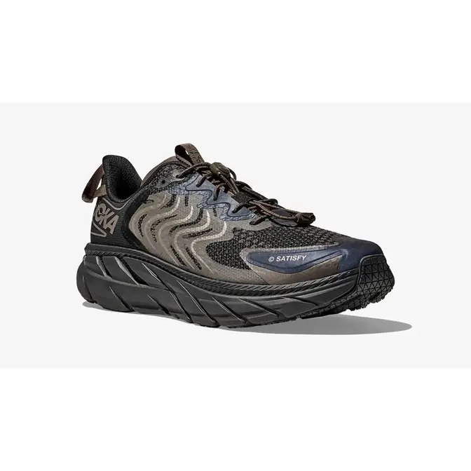 Satisfy x HOKA Clifton LS Forged Iron Black | Where To Buy | 1143450 ...