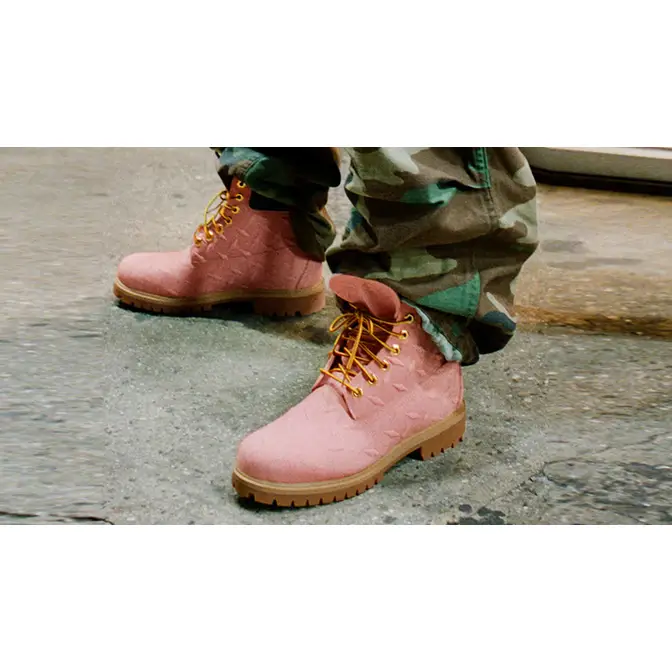 Pink waterproof timberland boots best sale