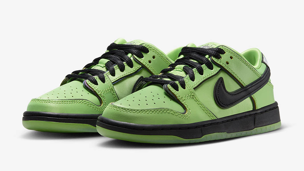 The Powerpuff Girls x Nike SB Dunk Low PS Buttercup FZ8832-300 Side