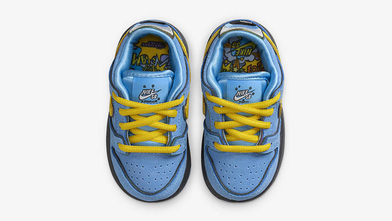 The Powerpuff Girls x Nike SB Dunk Low Toddler Bubbles FZ8830-400 Back