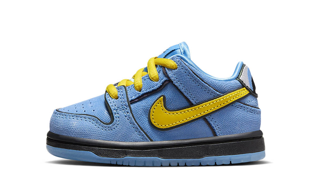靴 THE POWERPUFF GIRLS SB DUNK LOW BUBBLES 2023 “Bubbles” Powerpuff Girls x SB Dunk Low QS on-feet