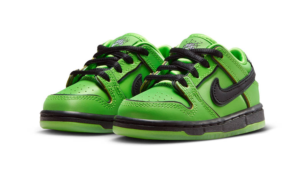 The Powerpuff Girls x Nike SB Dunk Low Toddler Buttercup