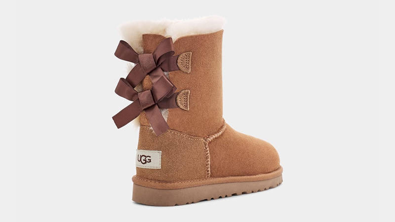 Brown uggs with bows hotsell