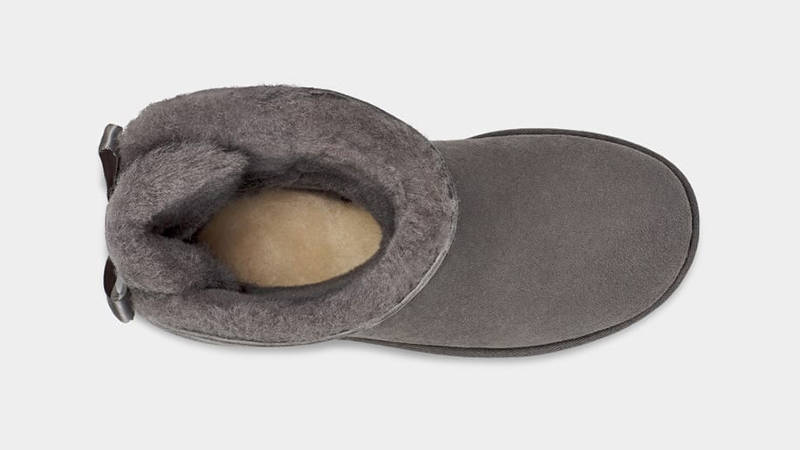 Ugg grey hot sale bow boots