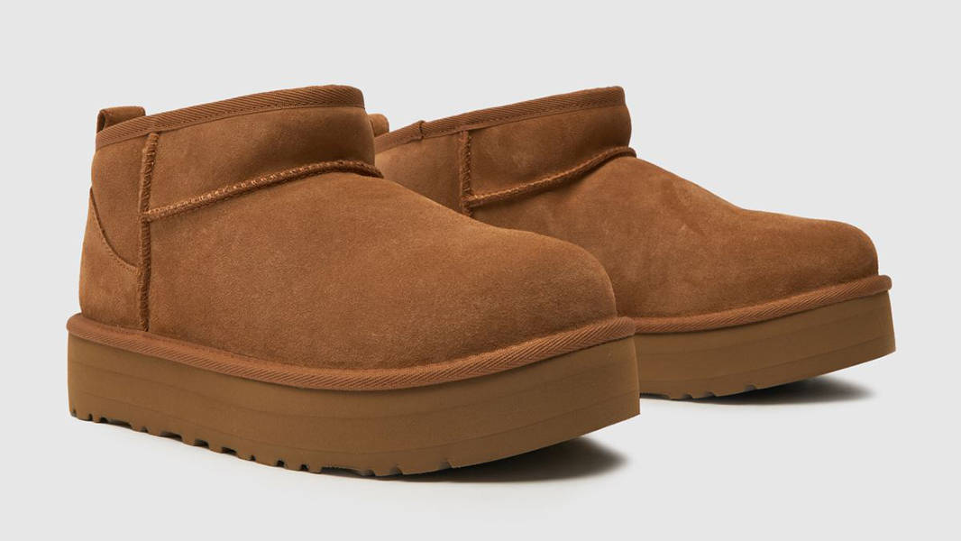 UGG Classic Ultra Mini Platform Boot GS Chestnut 1157791K-CHE Side