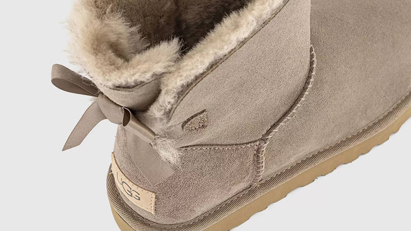 UGG Mini Bailey Bow Boots Caribou Top