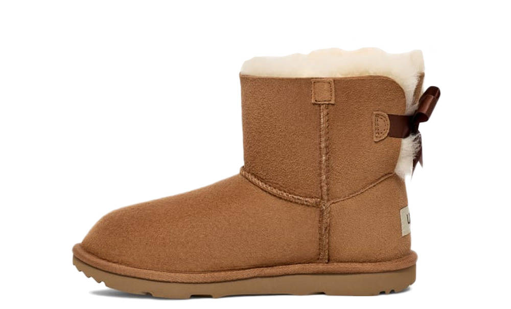 UGG Mini Bailey Bow II Boot Kids Chestnut