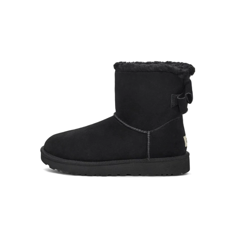 UGG Mini Bailey Bow Suede Boots Black 1153514-BLK