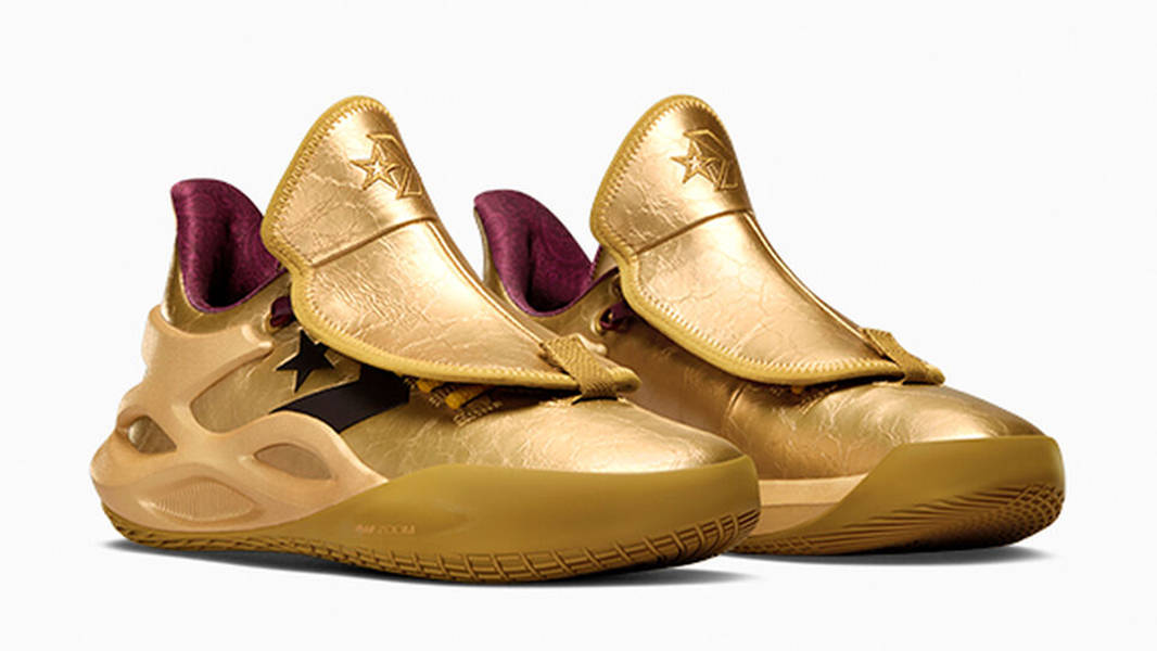 Wonka x Converse All Star BB Trilliant CX Gold A08158C Side